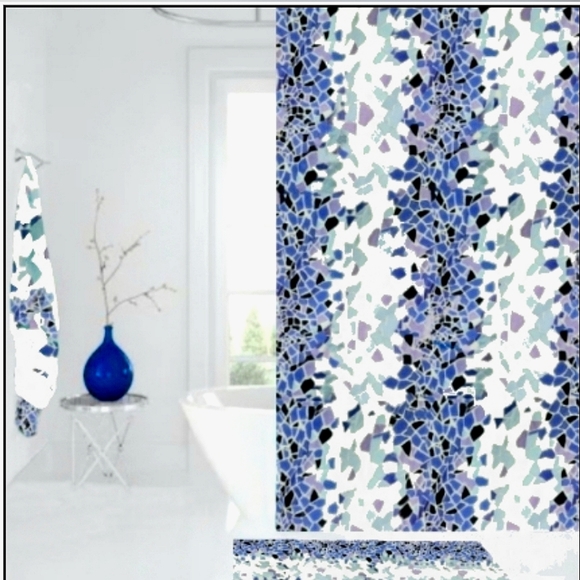 Pretty Abstract Shower Curtain ( New) - Picture 1 of 3